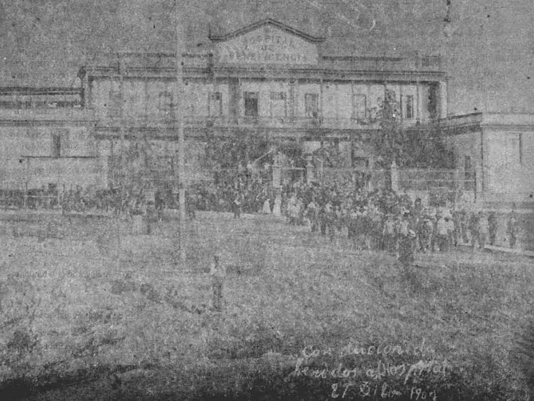 Conducción de heridos al Hospital (1907)